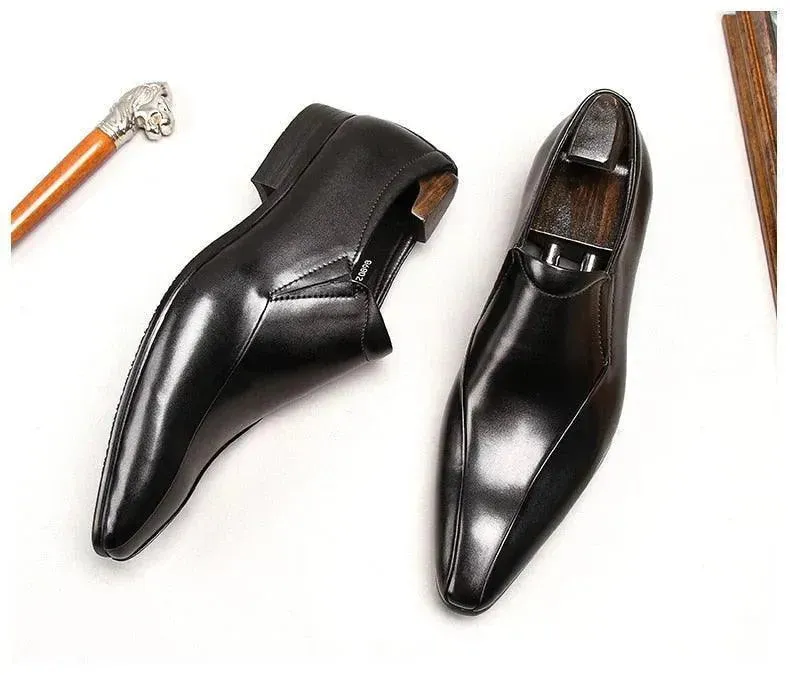 Men  Dress Shoes -  Mussolini Pointed Shoes