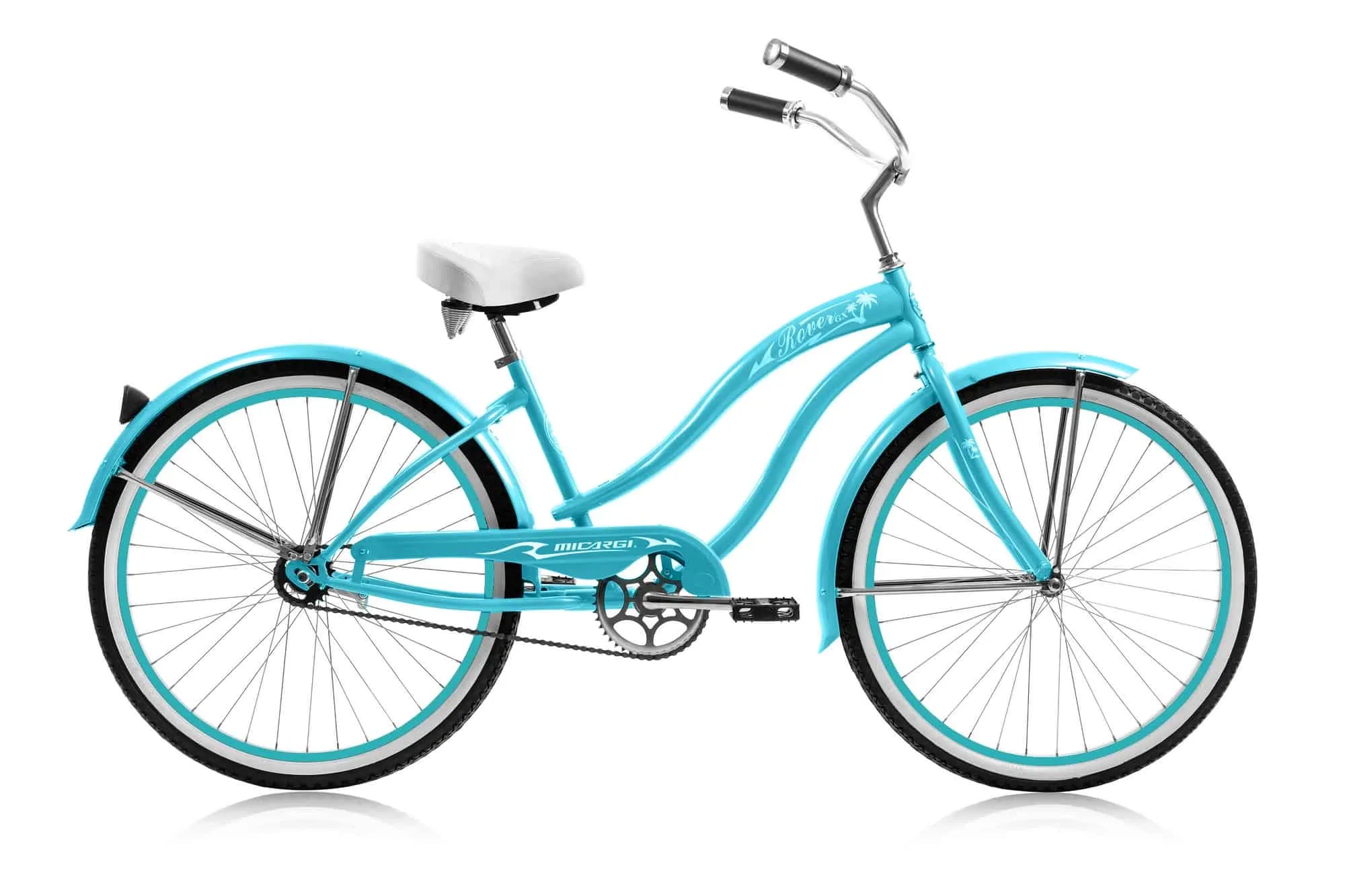 Micargi Rover GX Beach Cruiser Single Speed Aqua / Baby Blue Bike - Live4bikes