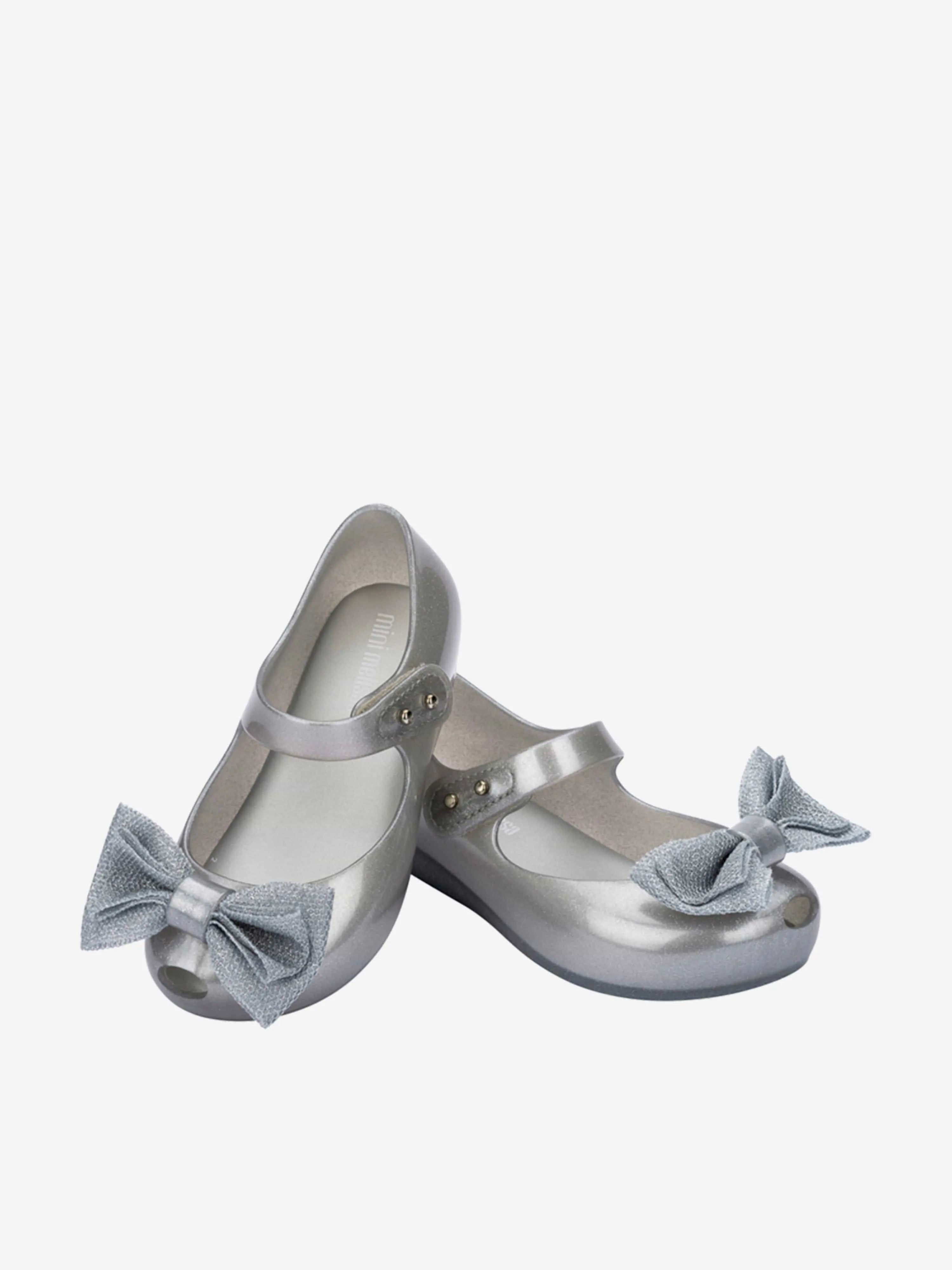 Mini Melissa Girls Ultragirl Sweet XII Shoes in Silver