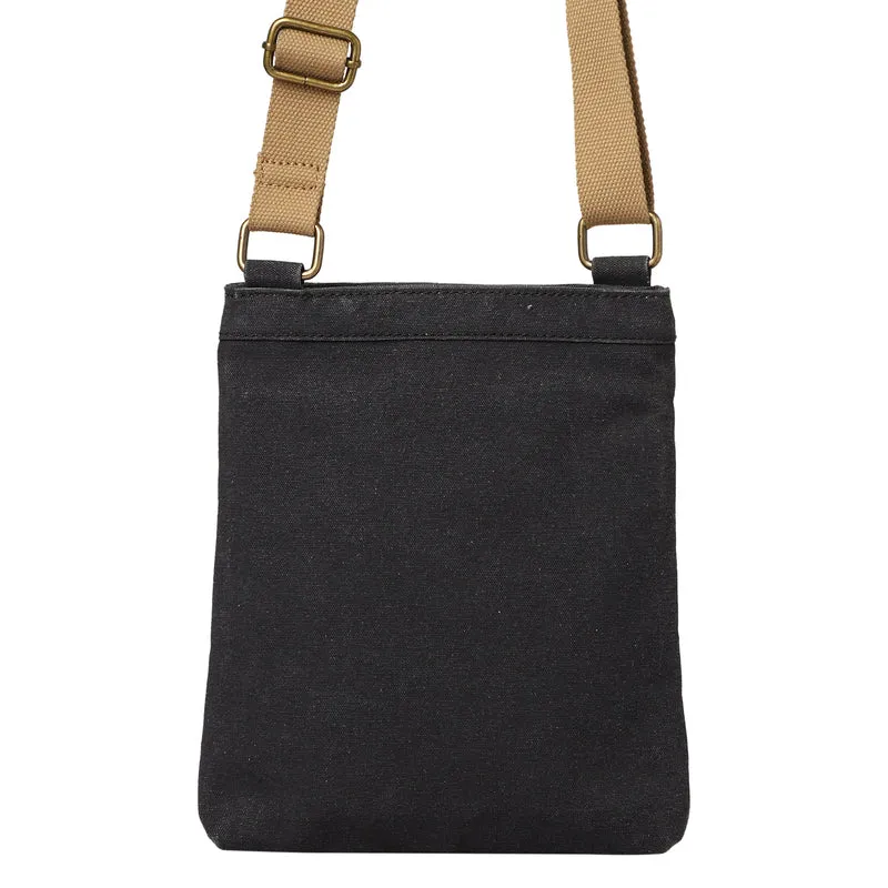 Mona B Unisex Messenger Crossbody Bag: Arctic Dark Grey