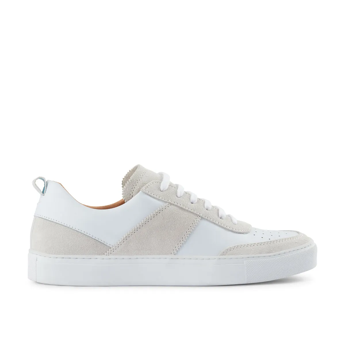 Morillo Leather & Suede Sneaker - WHITE