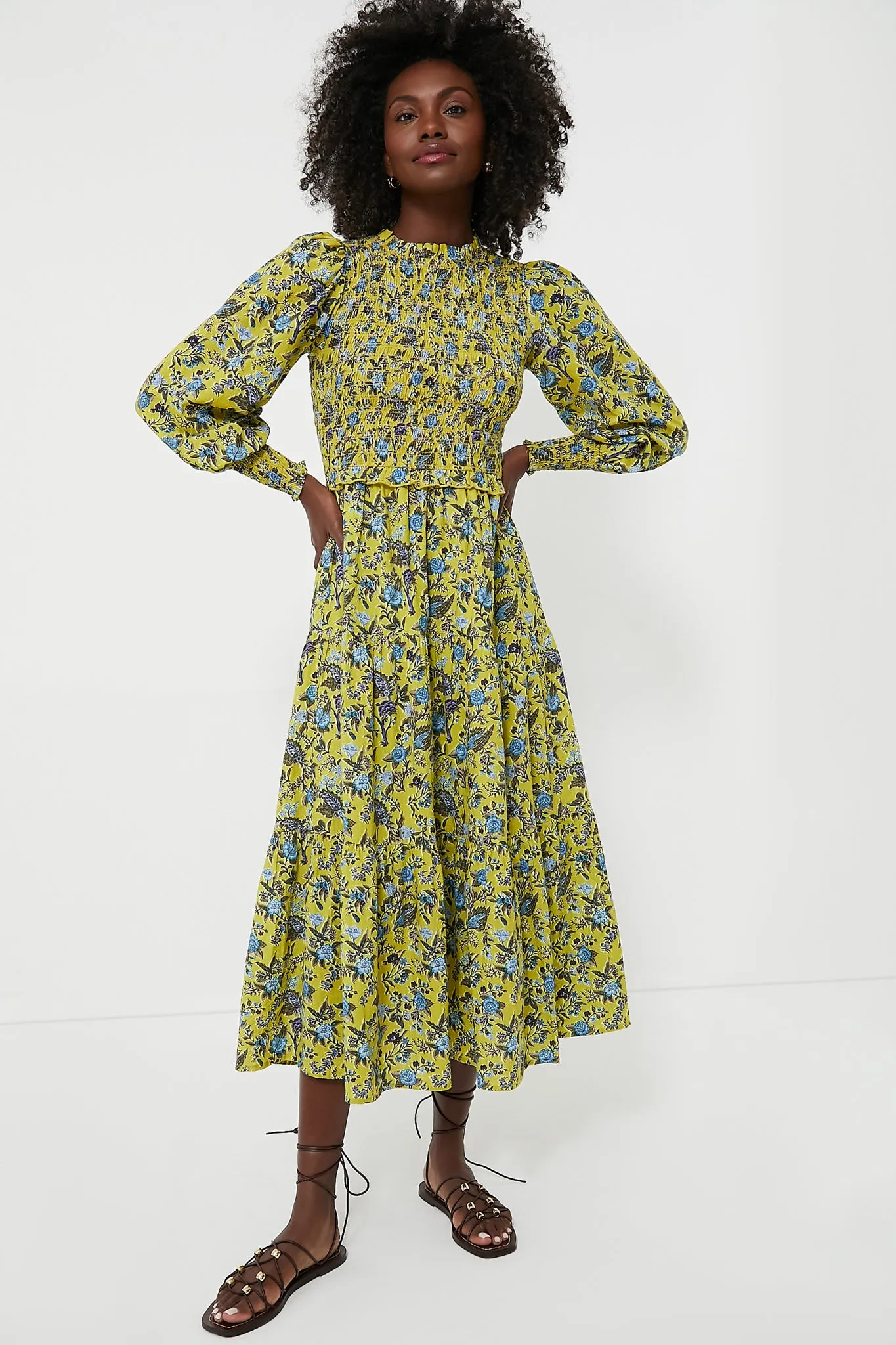 Mustard Occitane Ivy Maxi Dress