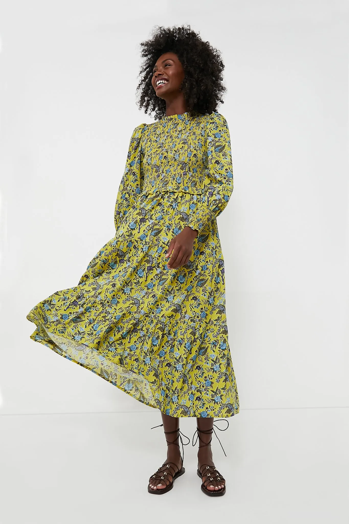 Mustard Occitane Ivy Maxi Dress