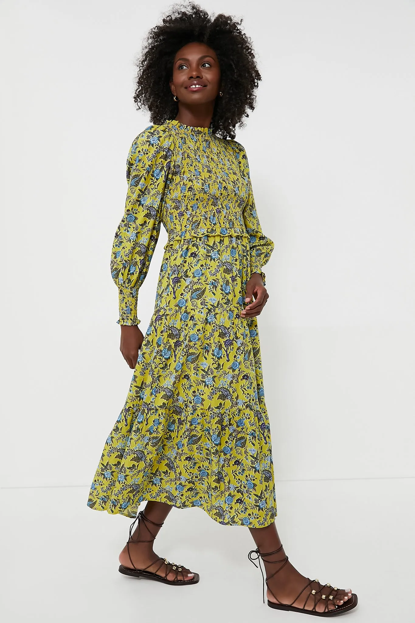 Mustard Occitane Ivy Maxi Dress