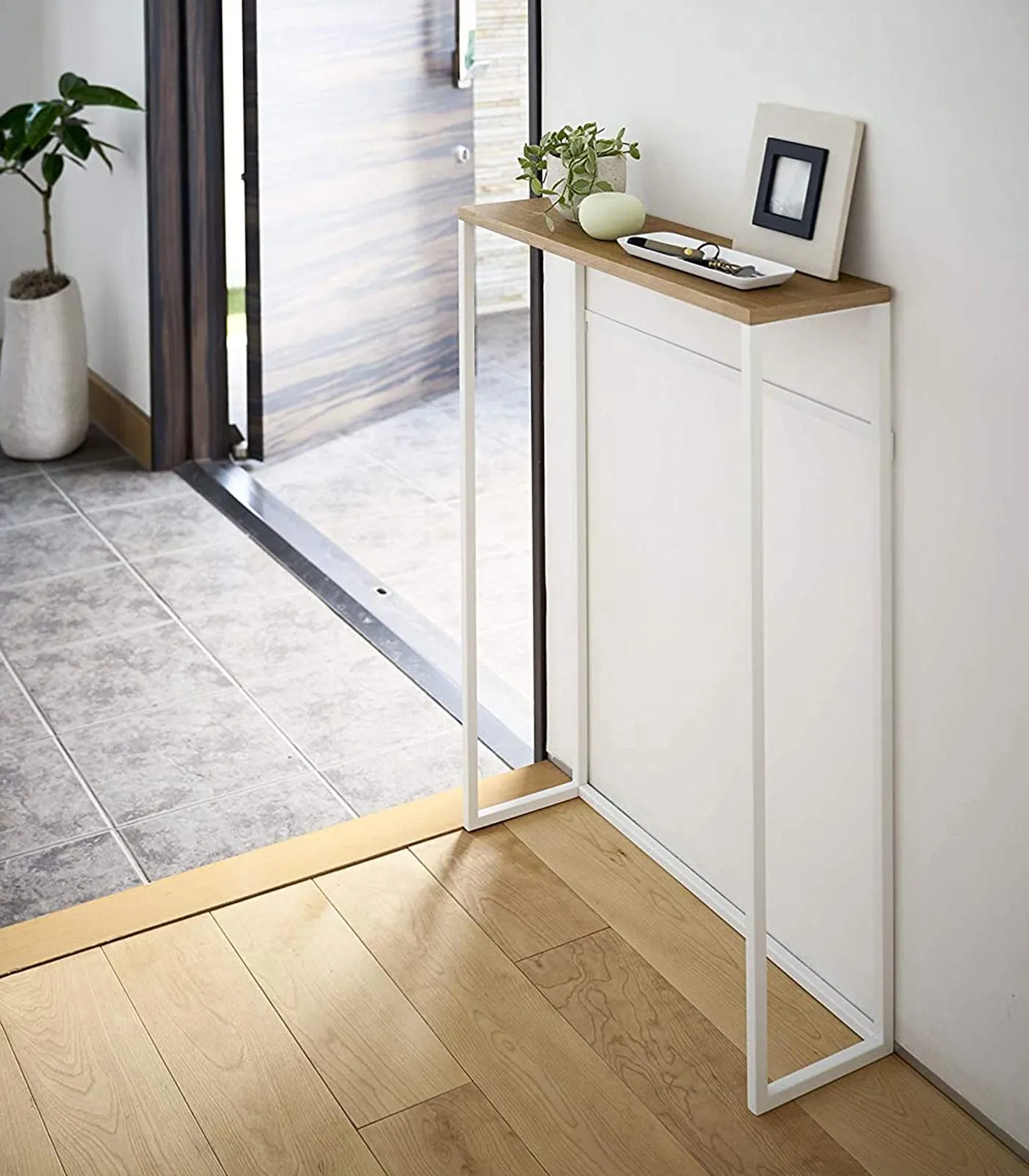 Narrow Entryway Console Table (32" H)  - White