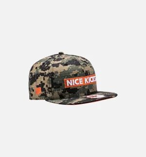 Nice Kicks X New Era Snapback Hat - Digicamo/Orange