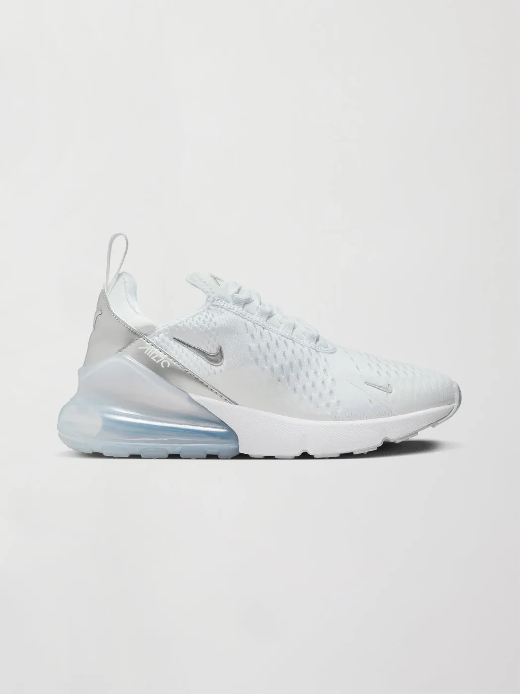 Nike Air Max 270 - WHITE/MTLC PLATINUM-PURE PLATINUM