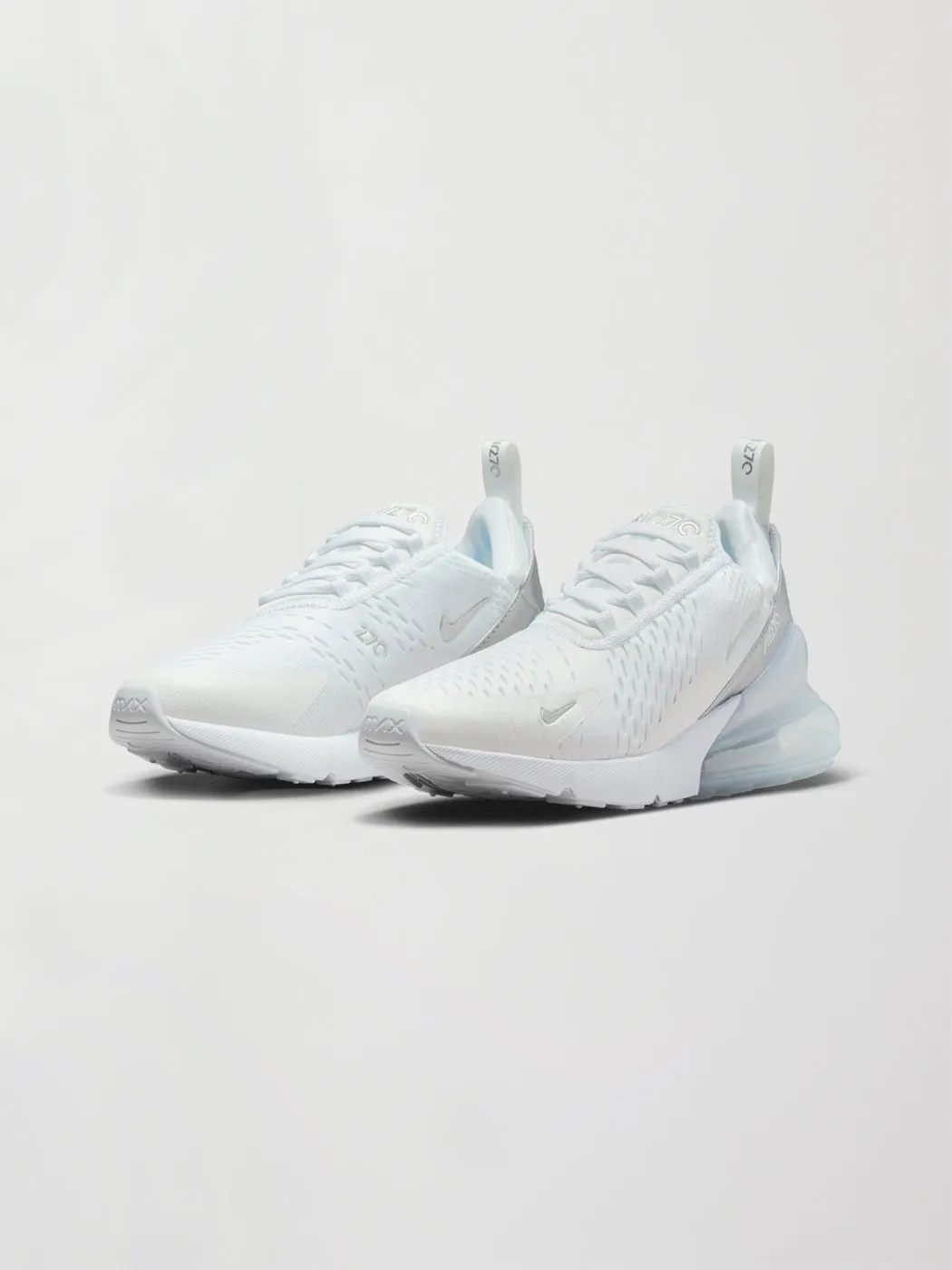 Nike Air Max 270 - WHITE/MTLC PLATINUM-PURE PLATINUM