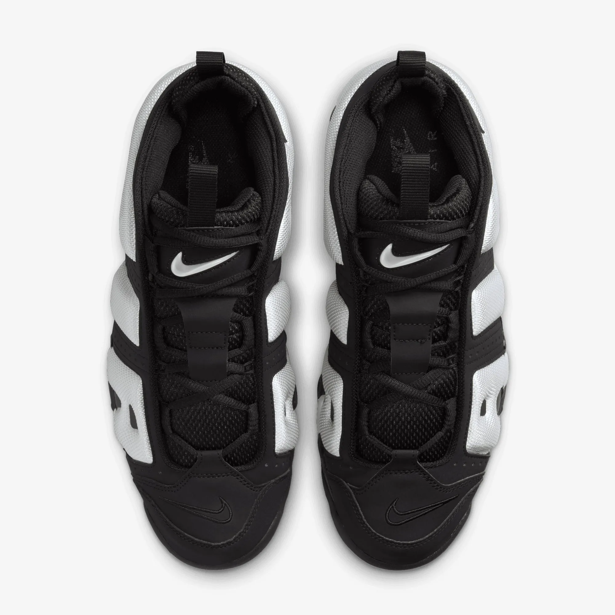 Nike | AIR MORE UPTEMPO LOW { BLACK/PHOTON DUST-METALLIC SILVER