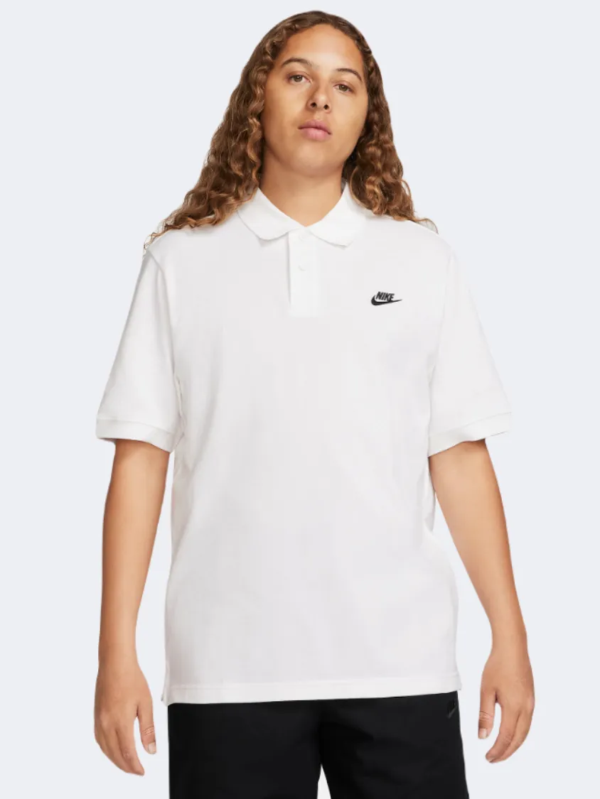 Nike Club Men Lifestyle Polo Short Sleeve White/Black