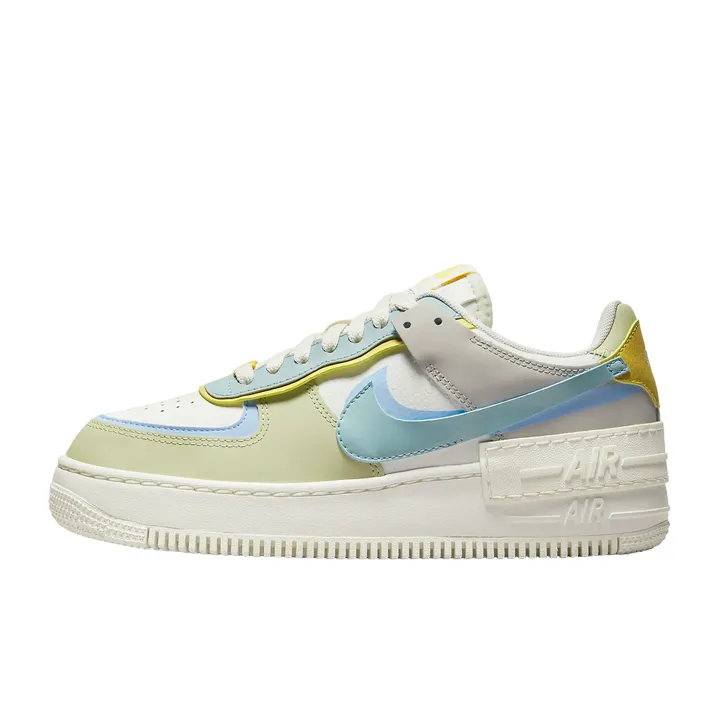 Nike scarpa sneakers da donna Air Force 1 Shadow DR7883-100 sabbia-olio di oliva