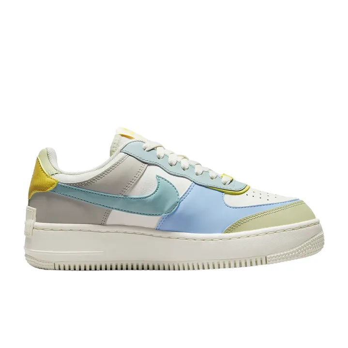 Nike scarpa sneakers da donna Air Force 1 Shadow DR7883-100 sabbia-olio di oliva