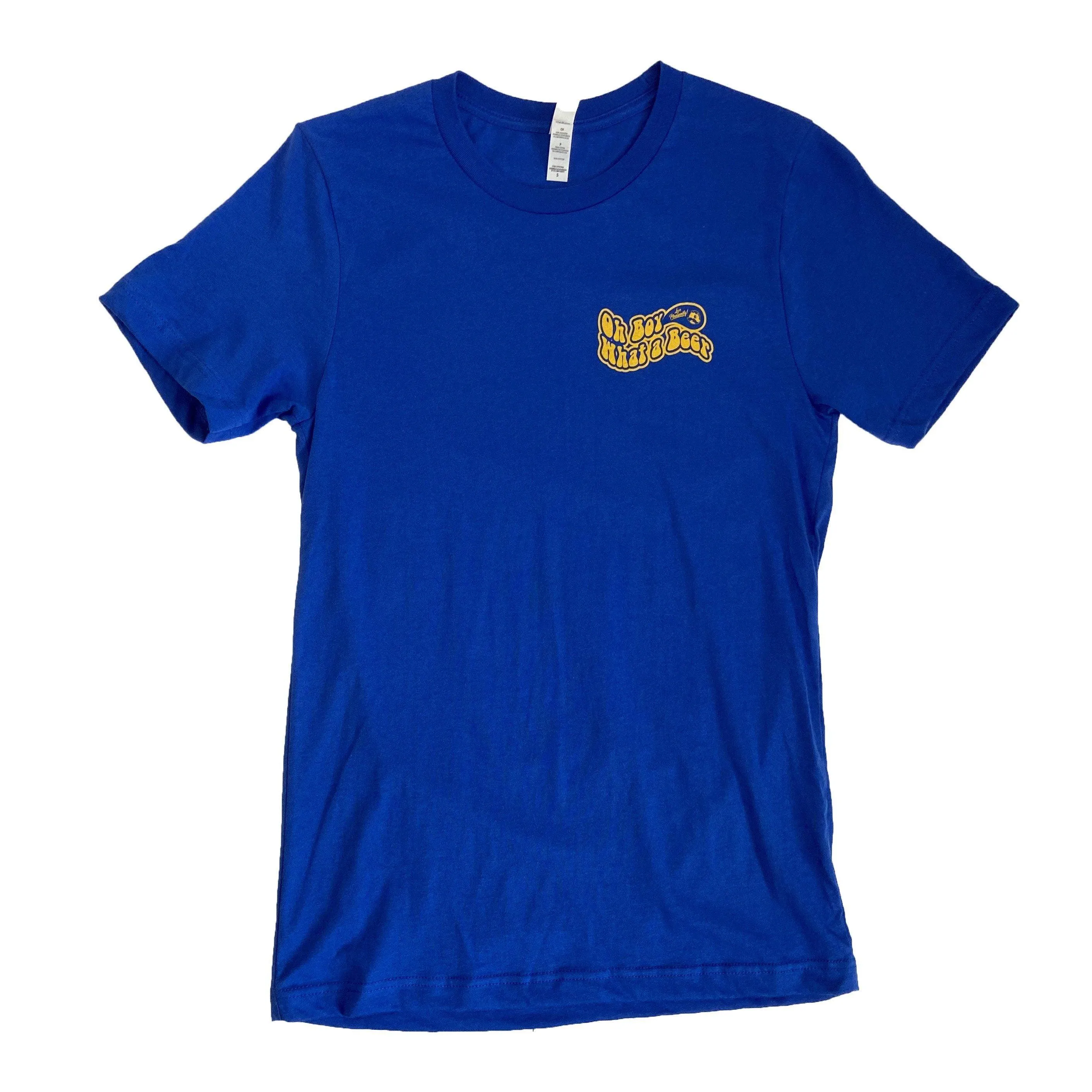 Oh Boy What a Beer - Land of Pleasant Living 70's Retro (Blue) / Shirt