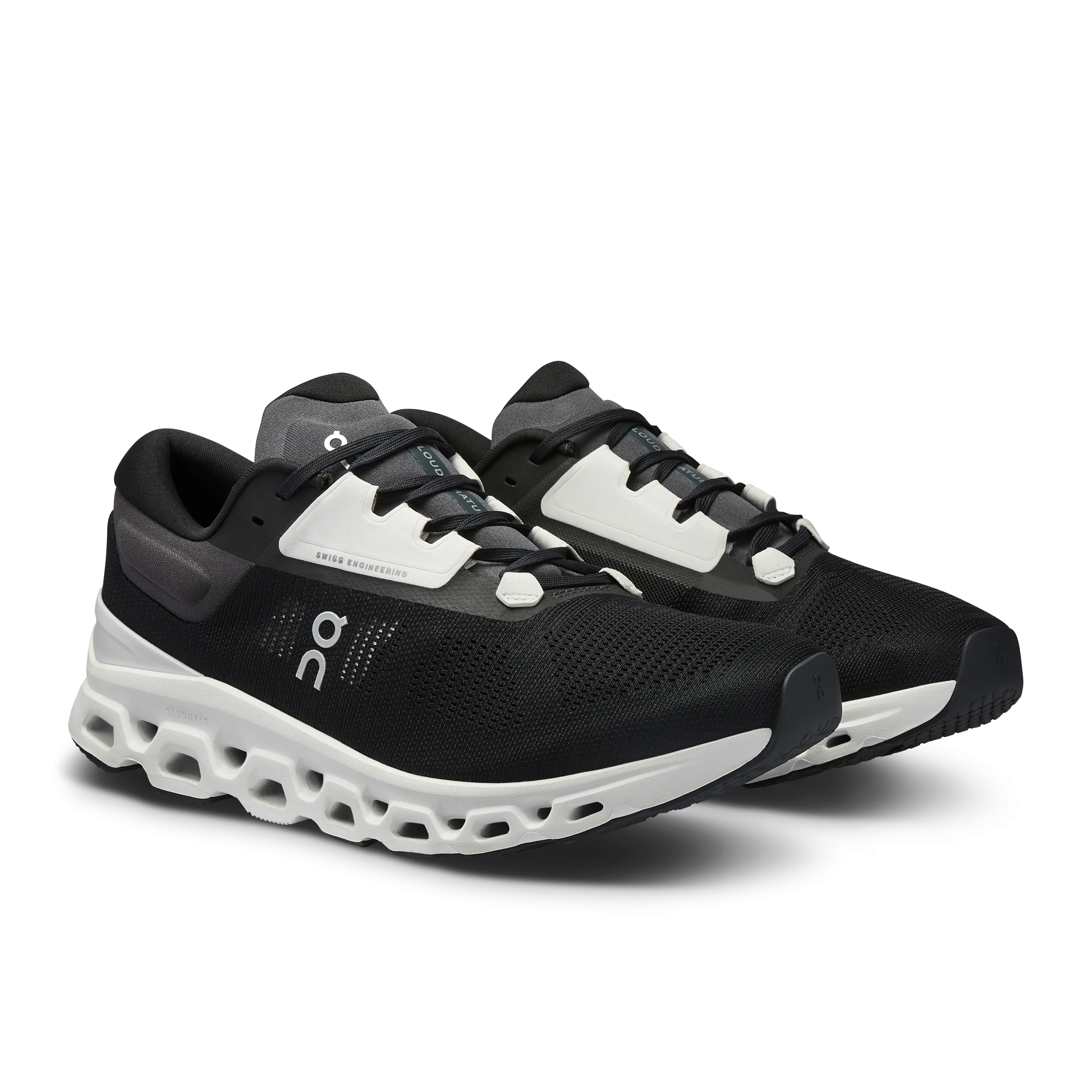 On Running Men's Cloudstratus 3 Shoes - Black / Frost