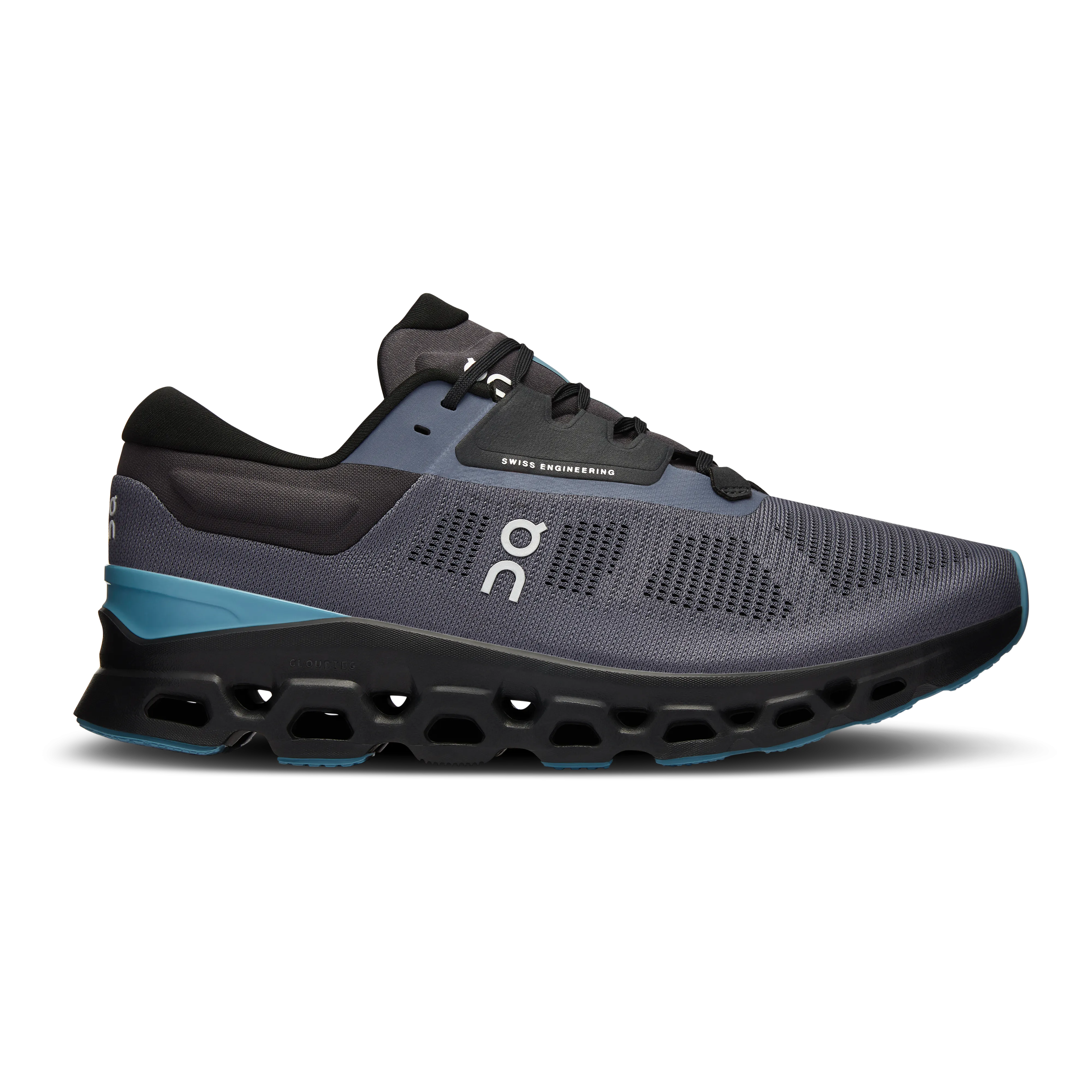 On Running Men's Cloudstratus 3 Shoes - Metal / Wisteria