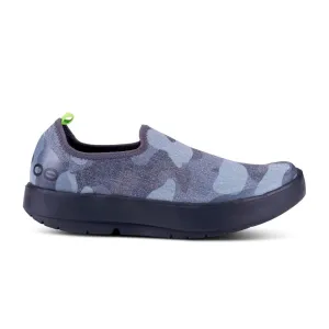 'OOFOS' Women's OOmg eeZee Low Shoe - Black / Grey Camo