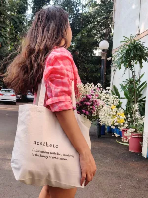 Patrah Aesthete Canvas Tote Bag