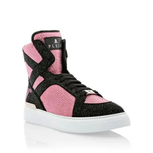 Philipp Plein Money Beast Hi-Top Pink Paradise Shoes Size 39