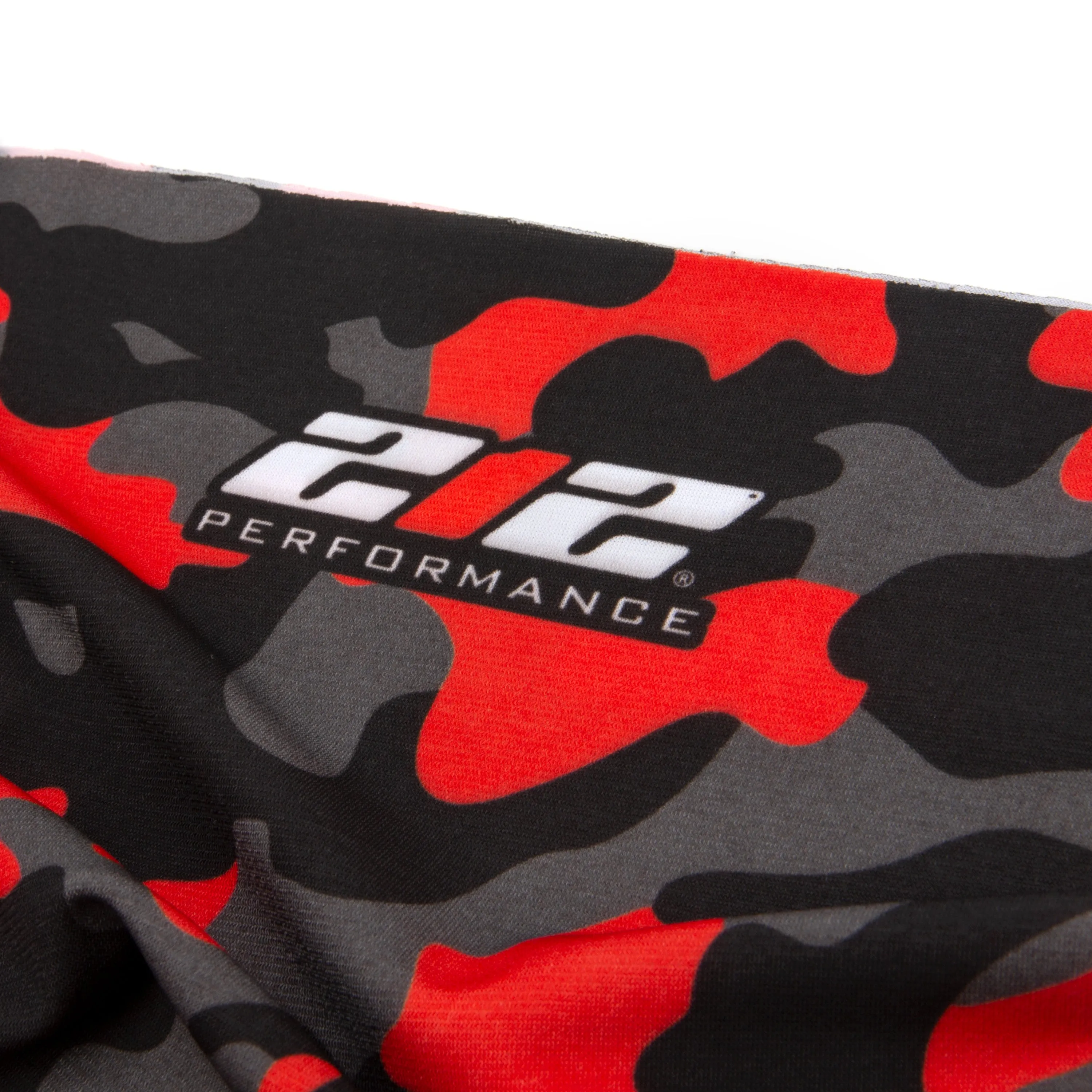 Protective Neck Gaiter and Particulate Filtering Face Cover in Red / Grey / Black Camo