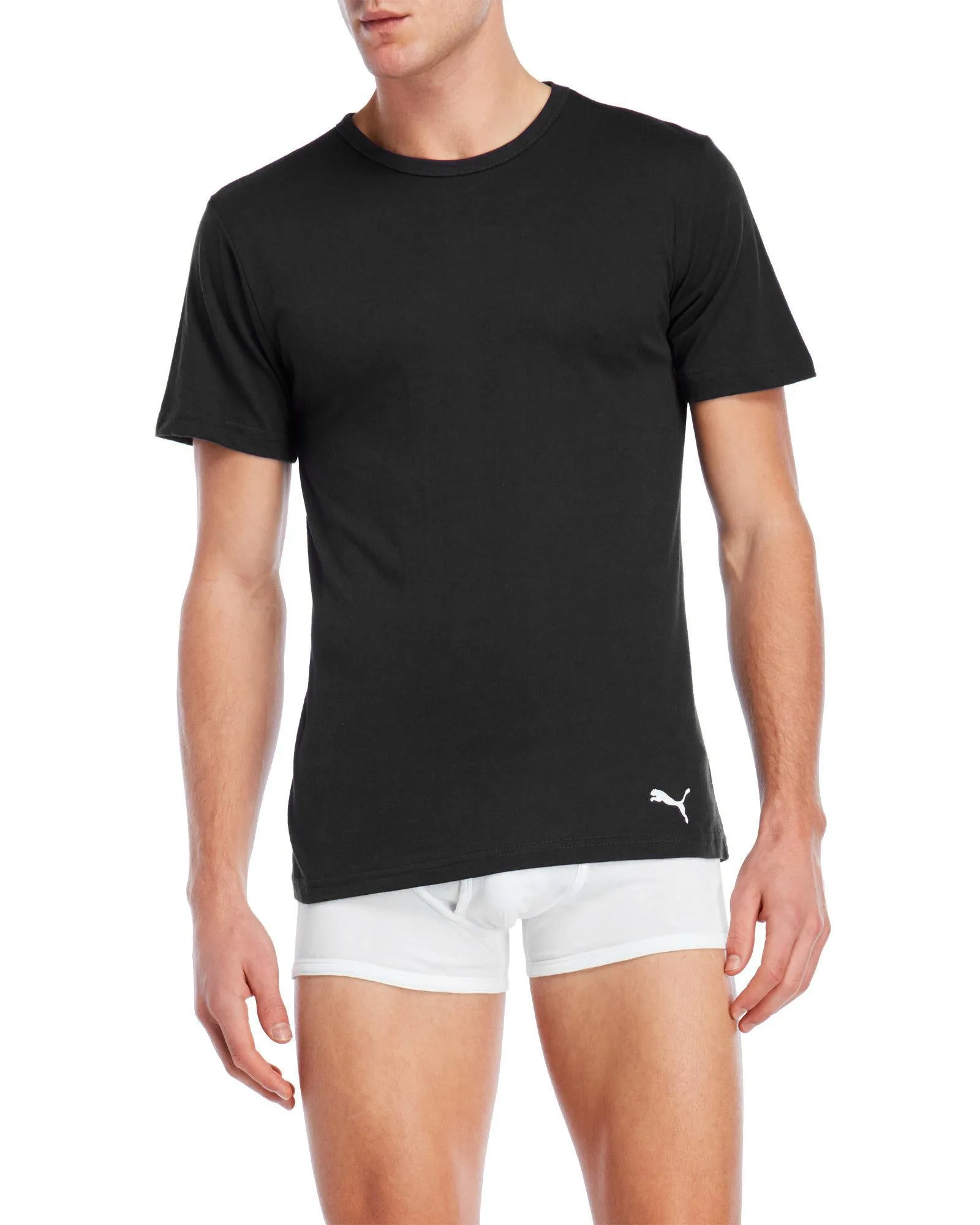 PUMA Men's 3-Pack Classic Fit Crew Neck T-Shirt