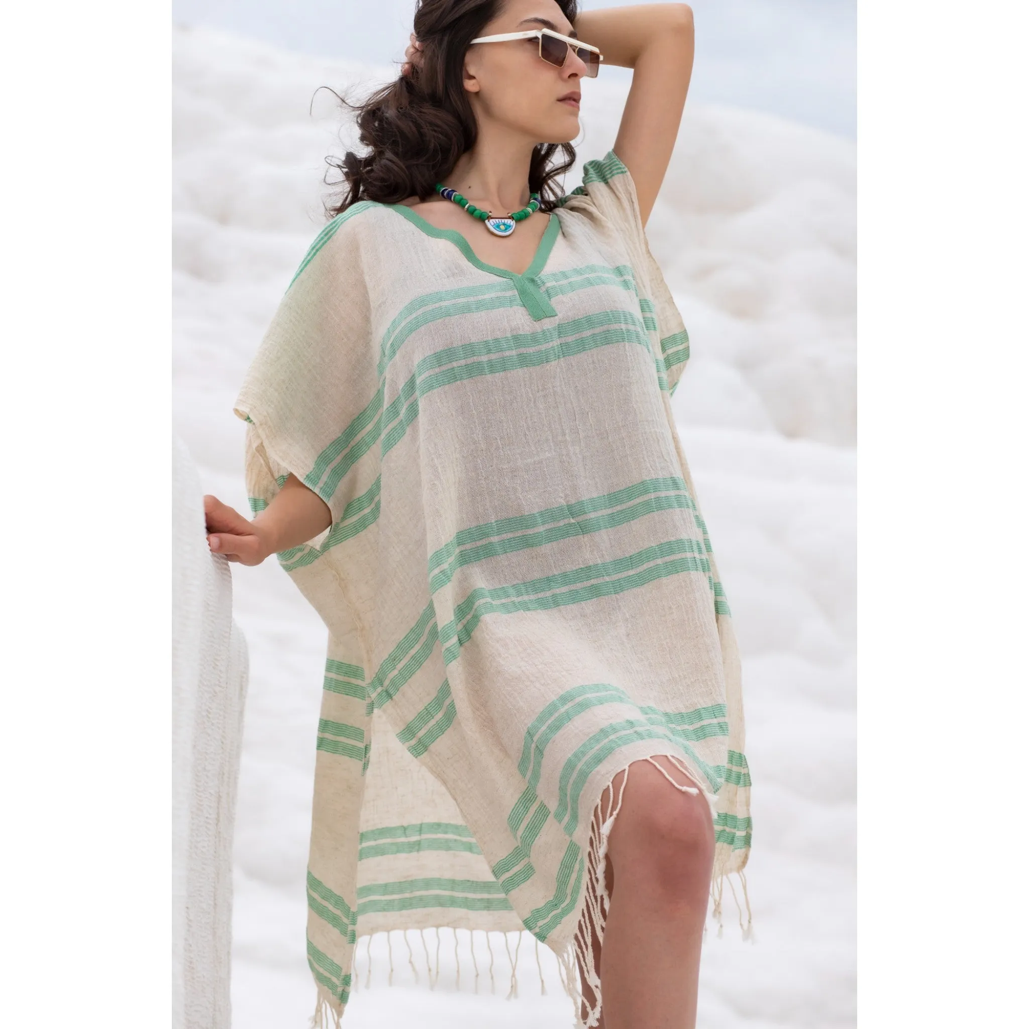 Pure Linen Handmade Beach Dress