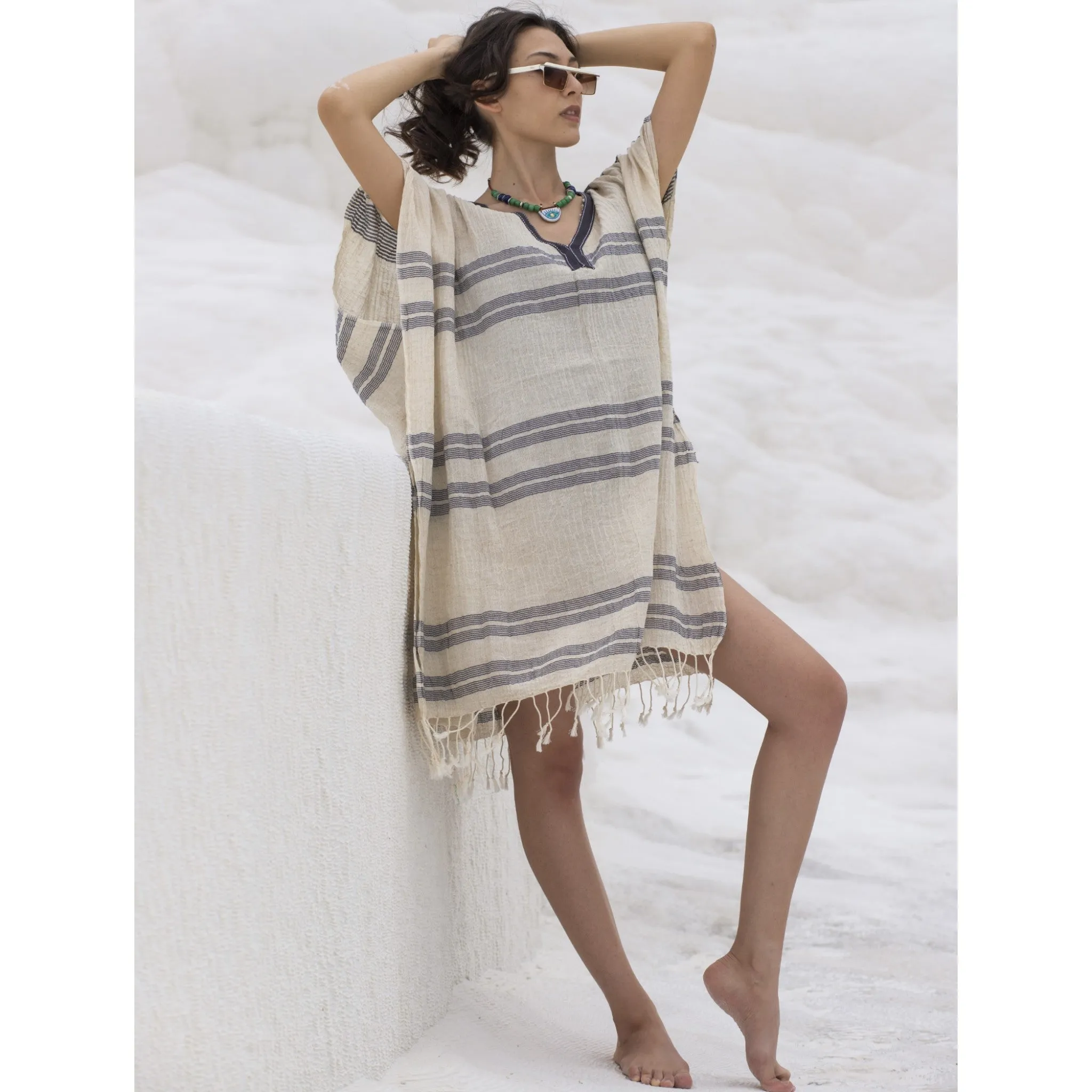 Pure Linen Handmade Beach Dress