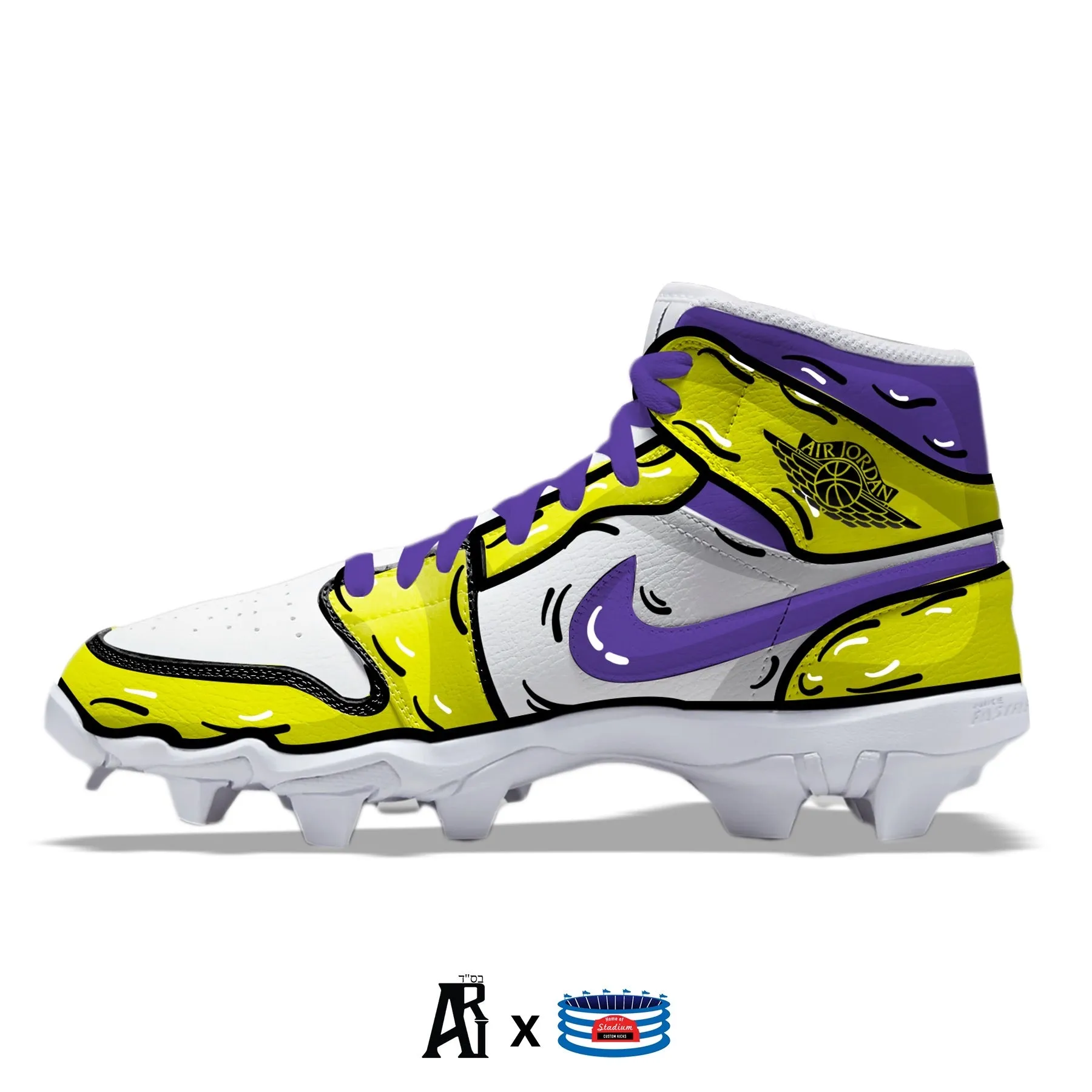 "Los Angeles Cartoon" Jordan 1 Kids' Multisport Cleats