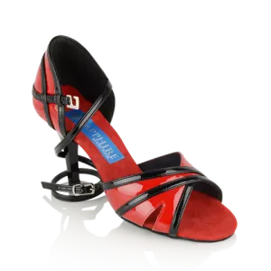 Ray Rose Aurora Red/Black Patent Ladies Latin Dance Shoe