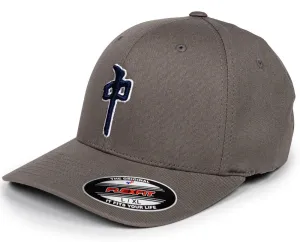 RDS FlexFit OG Puffy Hat, Grey Navy