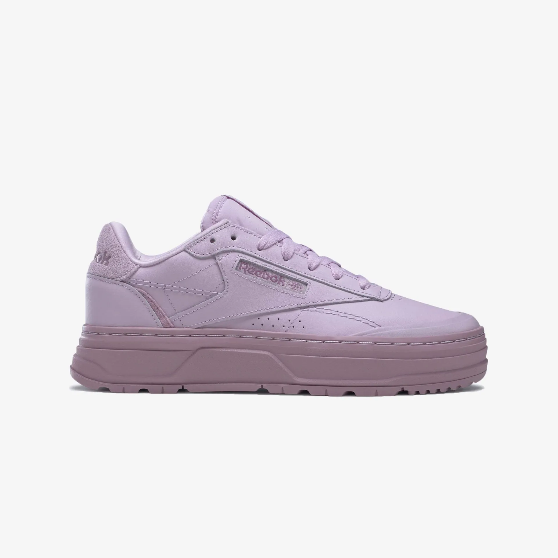 Reebok | WMN'S CLUB C DOUBLE GEO  { SHELL PURPLE / INFUSED LILAC