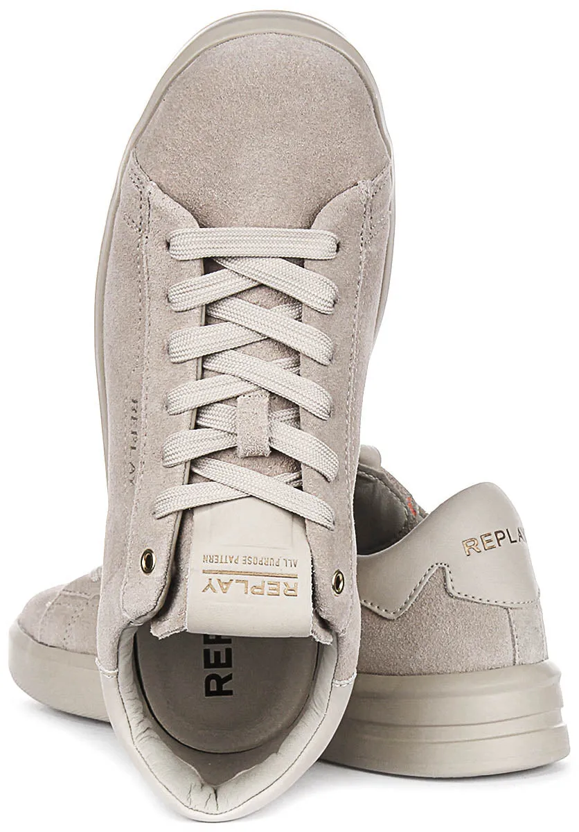 Replay University Suede In Beige For Men