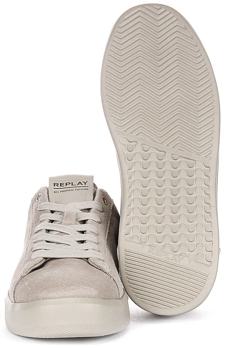 Replay University Suede In Beige For Men