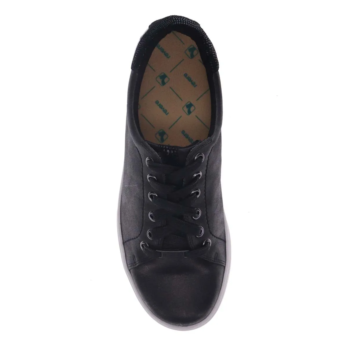 Revere Limoges Women Sneakers In Onyx/black Lizard