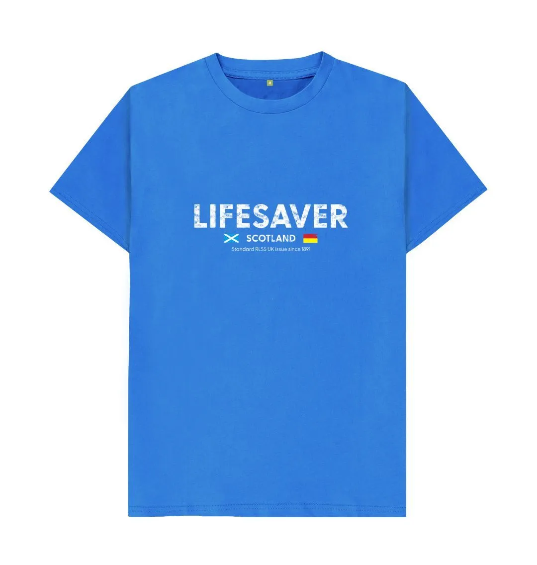 RLSS UK | Lifesaver Scotland Men's T-shirt | Short Sleeve Organic Cotton T-shirt