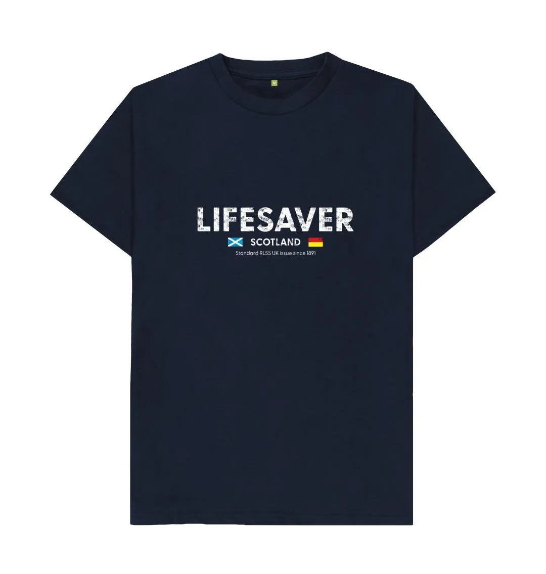 RLSS UK | Lifesaver Scotland Men's T-shirt | Short Sleeve Organic Cotton T-shirt