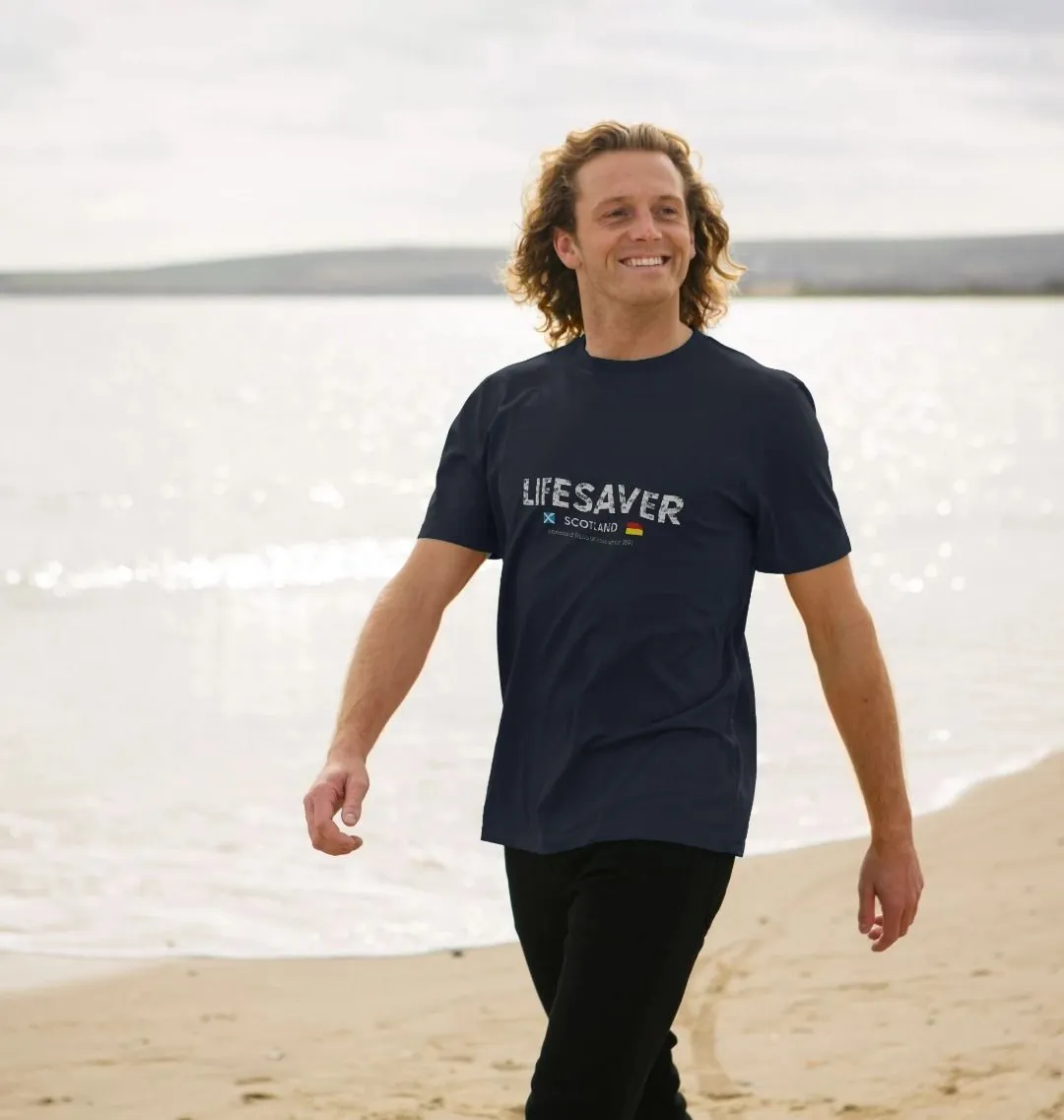 RLSS UK | Lifesaver Scotland Men's T-shirt | Short Sleeve Organic Cotton T-shirt