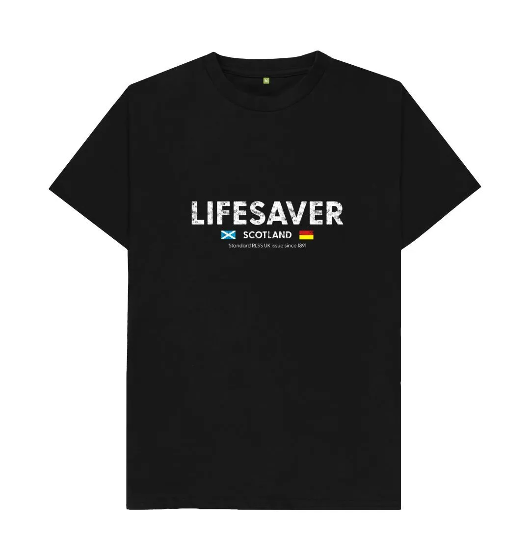 RLSS UK | Lifesaver Scotland Men's T-shirt | Short Sleeve Organic Cotton T-shirt