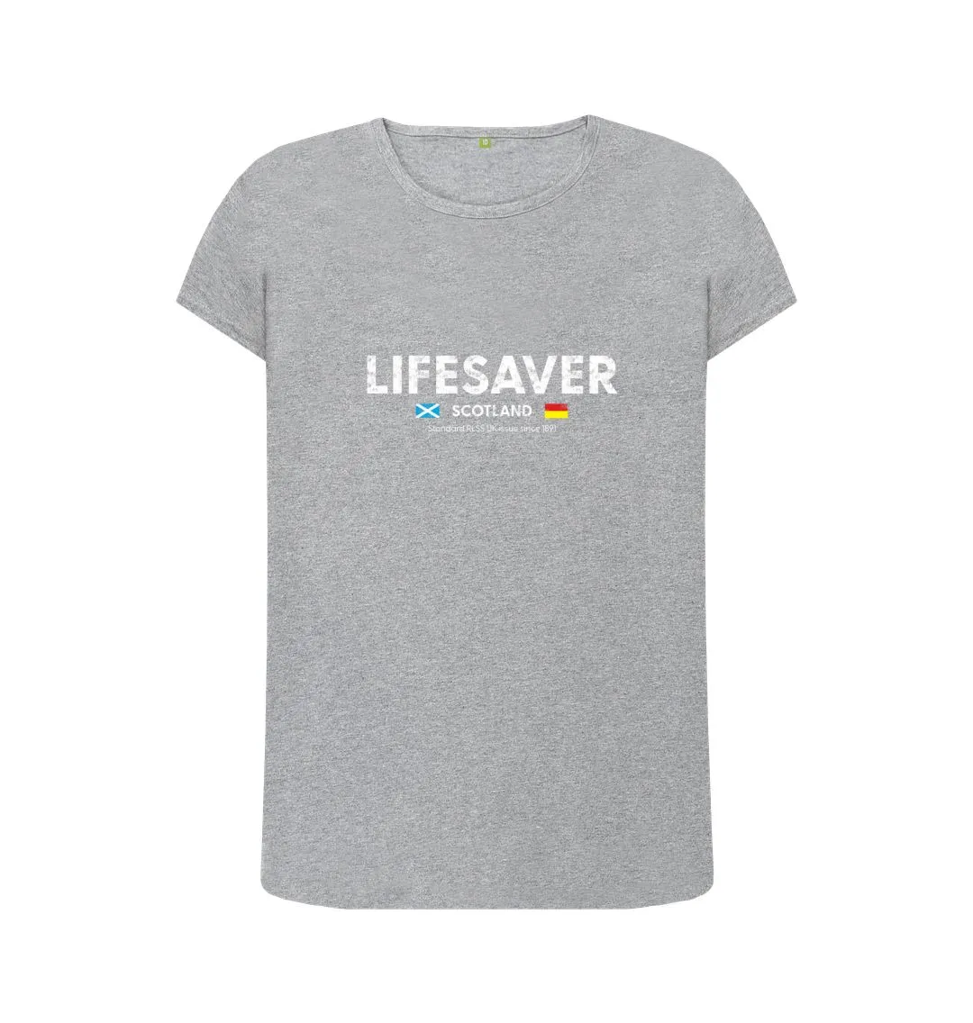 RLSS UK | Lifesaver Scotland Women's T-shirt | Short Sleeve Organic Cotton T-shirt