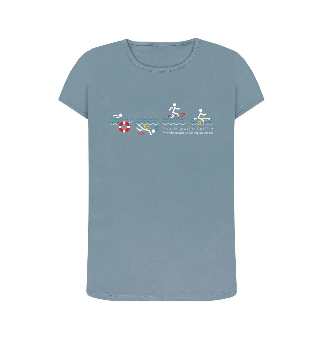 RLSS UK | Stick Man Sports Women's T-shirt | Short Sleeve Organic Cotton T-shirt