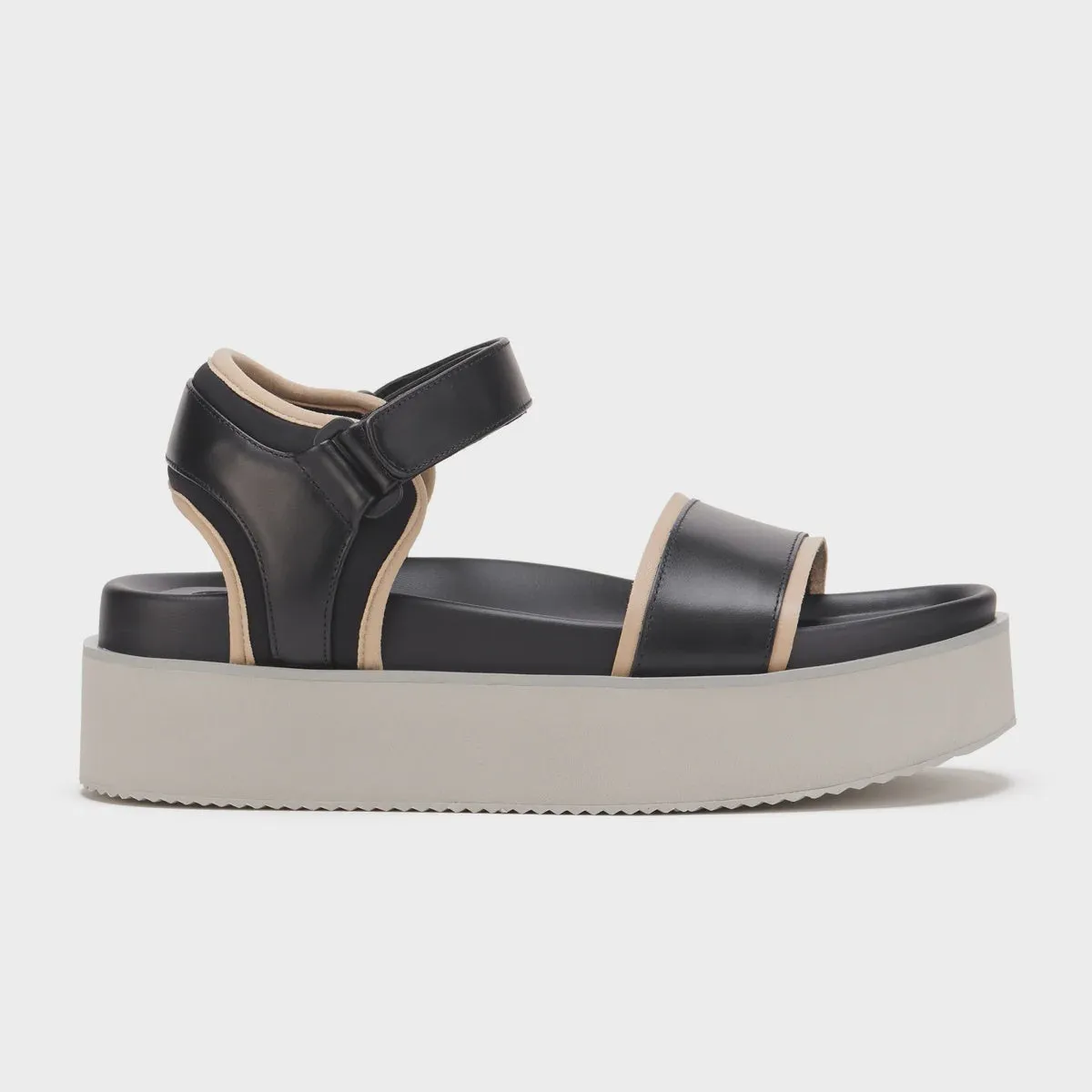 Rollie Ace Sandal Black Latte