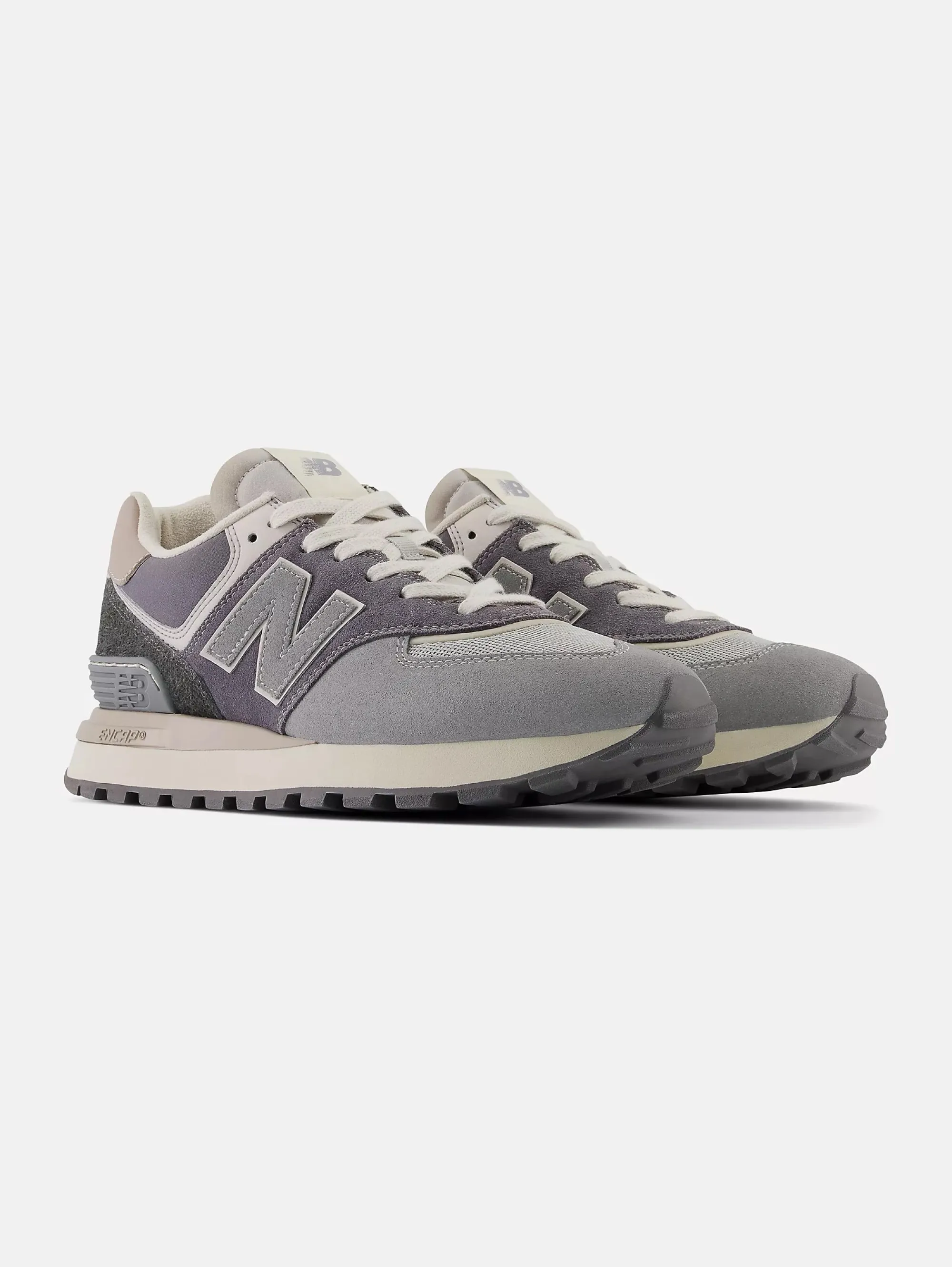 Sneakers in Suede 574 Grigio Apollo