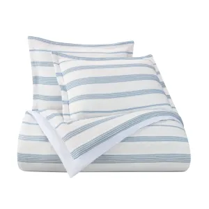 Southern Tide Florence White/Blue Comforter Set