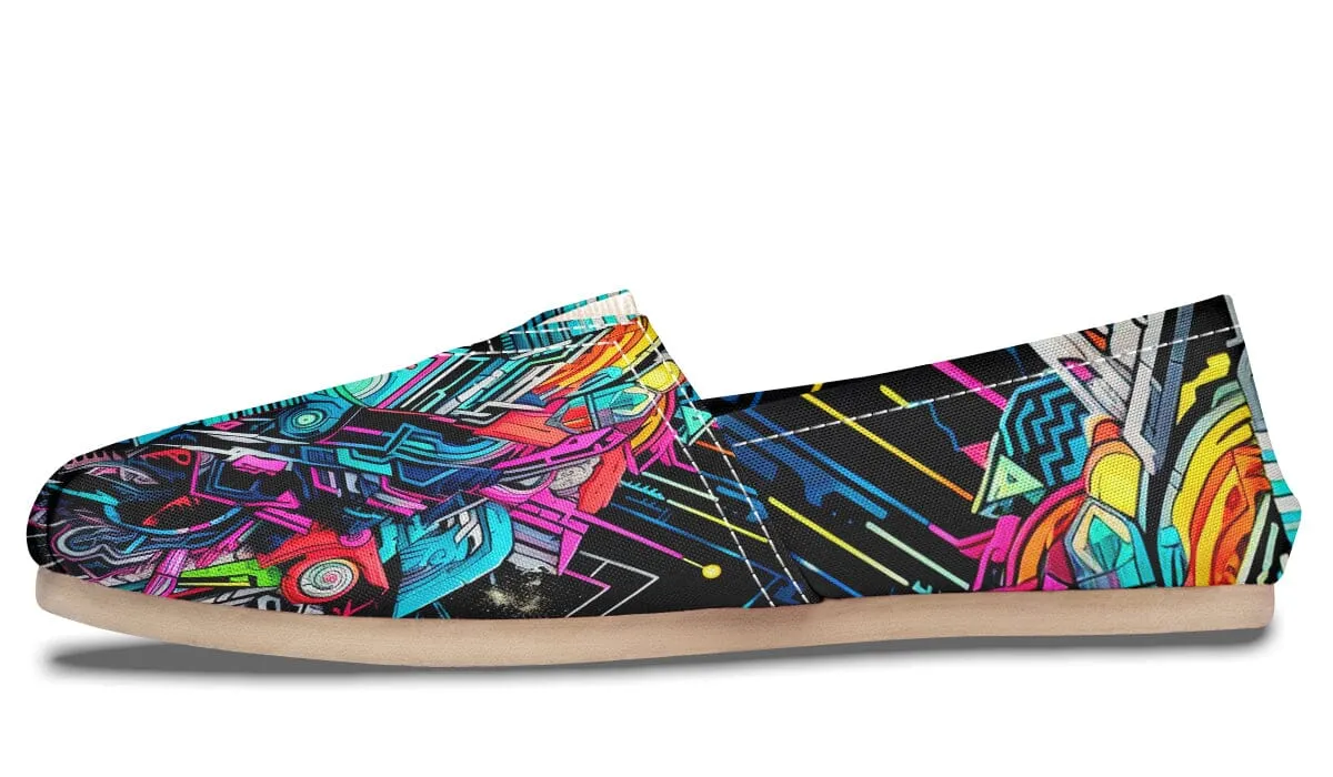 Space Symmetry Casual Slip on Shoes