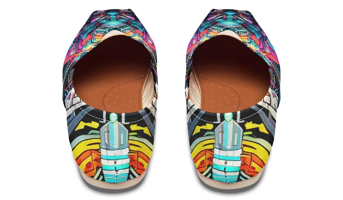 Space Symmetry Casual Slip on Shoes