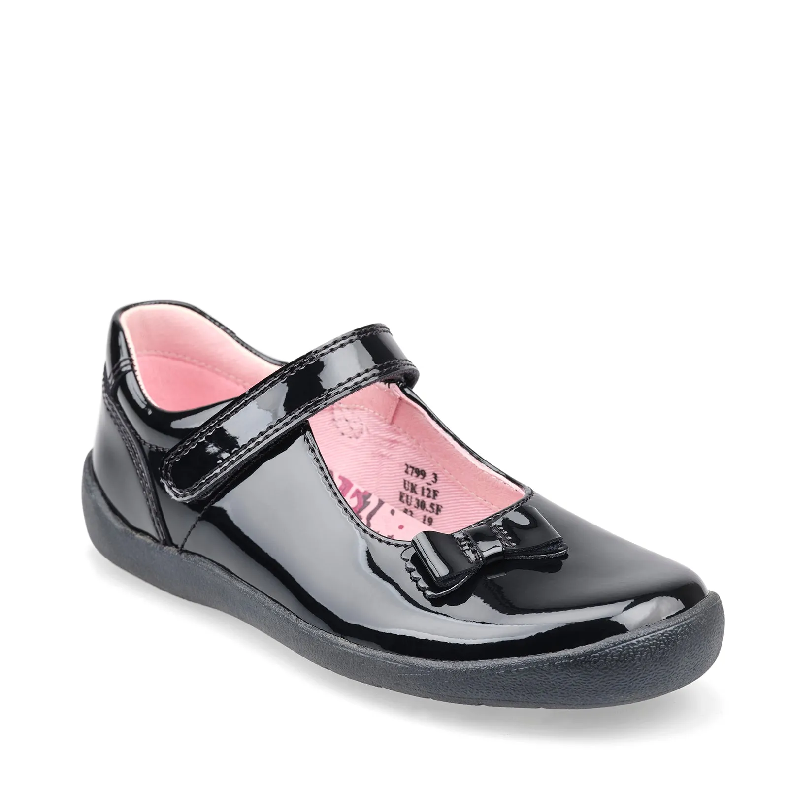 Start-rite Giggle Girls Black Patent School Shoe