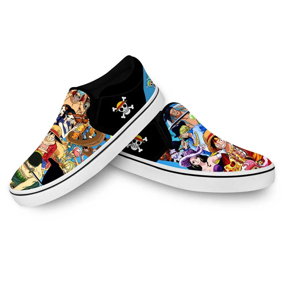 Straw Hat Pirates Slip On Sneakers Custom Anime OP Shoes