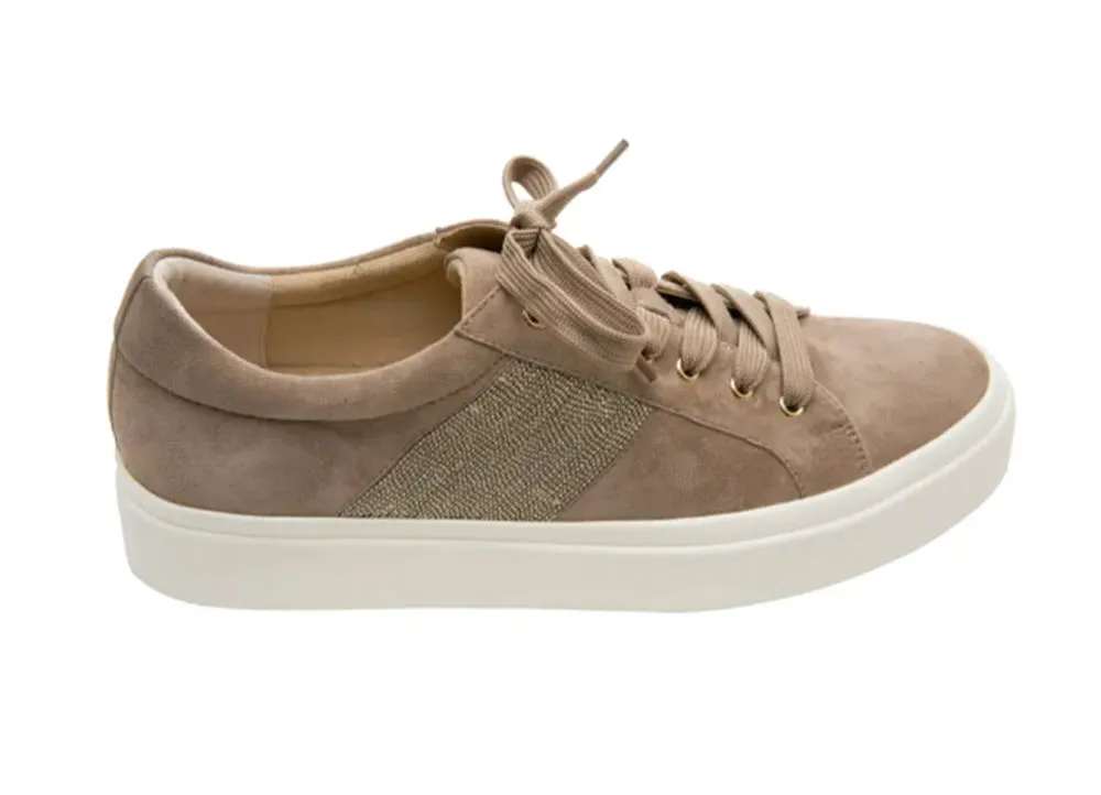 The Lace Sneaker with Chain Detailing in Military