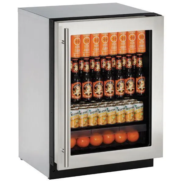 U-Line U2224RGLS15B 24" Refrigerator With Stainless Frame Finish (115 V/60 Hz Volts /60 Hz Hz)