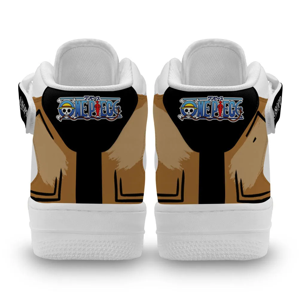 Usopp Sneakers Air Mid OP Custom Anime Shoes