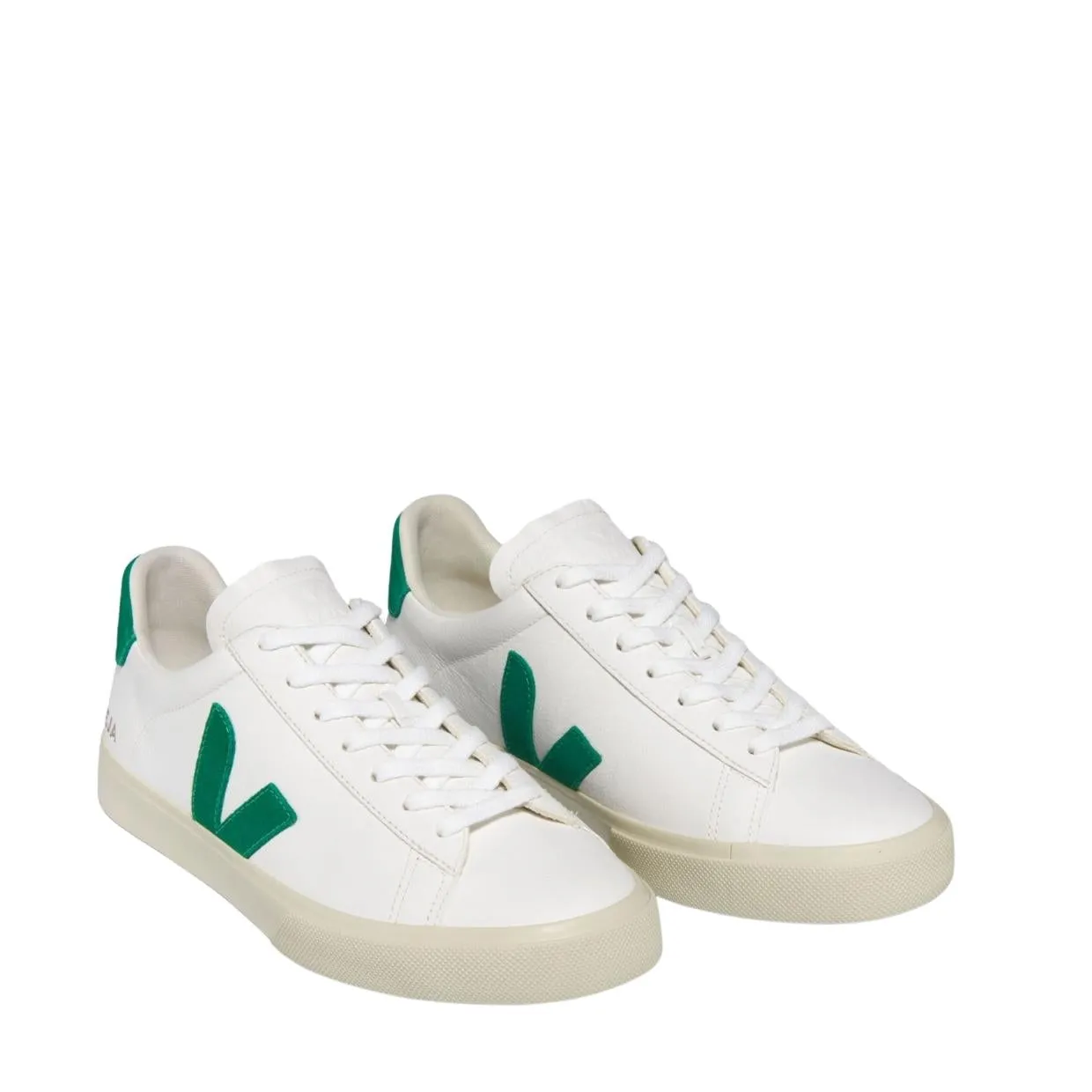 VEJA Campo Canvas White/Emerald Trainers